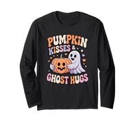 Pumpkin Kisses Ghost Hugs Cute Halloween Long Sleeve T-Shirt