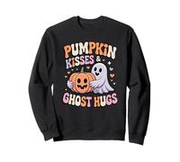 Pumpkin Kisses Ghost Hugs Cute Halloween Sweatshirt