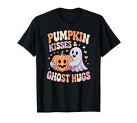 Pumpkin Kisses Ghost Hugs Cute Halloween T-Shirt