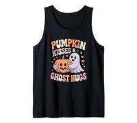 Pumpkin Kisses Ghost Hugs Cute Halloween Tank Top