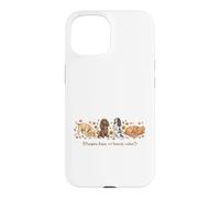 Pumpkin Kisses Harvest Wishes Dogs Autumn Design Case for iPhone 15