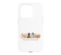Pumpkin Kisses Harvest Wishes Dogs Autumn Design Case for iPhone 15 Pro