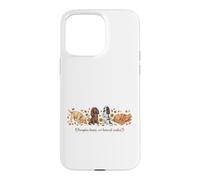Pumpkin Kisses Harvest Wishes Dogs Autumn Design Case for iPhone 15 Pro Max