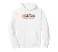 Pumpkin Kisses Harvest Wishes Dogs Autumn Design Pullover Hoodie