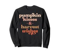 Pumpkin kisses & harvest wishes men women kids boys & girls Sweatshirt