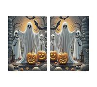 Pumpkin Lantern Ghost Passport Holder Personalized Passport Wallet for Women Men Travel Document Organizer Holder