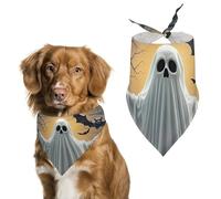 Pumpkin Lantern GhostPet Scarf Dog Bandana for Small Medium Large Exquisite Unique Cat Dogs Kerchief Premium Fabric Cute Triangle Cat Dogs Bibs Scarf