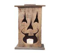 Pumpkin Lantern - Halloween Decorative Lantern,Pumpkin Face Wooden Table Centerpiece for Haunted House Pathway Backyard Front Porch Party Garden Lawn Balcony