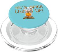 Pumpkin Latte Lover Lets Spice Things Up Funny Fall PopSockets PopGrip for MagSafe