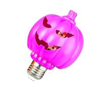 Pumpkin Light Bulb, Decorative Bulb, 4.8x3.27x3.27 Inches Ghost Design, E27 Screw Base, Seasonal Lighting for Outdoor, Indoor, Park, Bar, Haunted Houses, Camping, Tents and Holiday