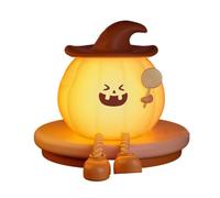 Pumpkin Light Cute Dimmable Cordless LED Desk Decor with Timer