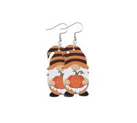 Pumpkin Maple Cheese Cake Coffee Cup Dwarf Thanksgiving Wooden Drop Dangle Earrings for Women Jewelry Colorful Lightweight Colorful Celebrate Holiday Present Favors Fall, Wood, wood