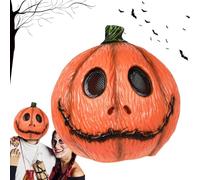 Pumpkin Masque Scary - Role Play Halloween Pumpkin Masque Cpooky - Women Men Gag Joke Toy Face Cover to Create Festive Atmosphere for Masquerade, Theatre