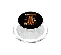 Pumpkin Merry Creepmas Funny Halloween Christmas PopSockets PopGrip for MagSafe
