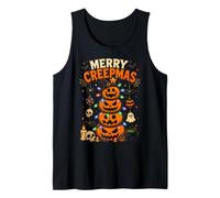Pumpkin Merry Creepmas Halloween Christmas Mashup Tank Top