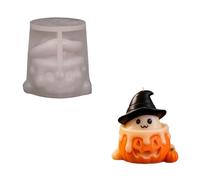 Pumpkin Mold for Halloween Decor, Silicone Wax Mold with Single Cavity and Figure Cup Shape for Fall Making and Home Display Halloween Pumpkin Silicone Wax Figure Fall Decor Seasonal