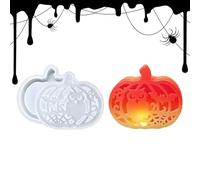 Pumpkin Mold - Pumpkin Tea Light Resin Molds Silicone | Resin Casting Craft Supplies for Halloween Decorations Plaster Epoxy Wax Tealight Holder Table Centerpieces