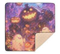 Pumpkin Monsters Mash Soft Thick Baby Play Mat for Floor Comfortable Activity Entertainment Mat for Baby Toddler Infant, 50'' x 50''