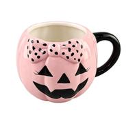 Pumpkin Mug, Cute Ceramic Design, Halloween Coffee Mug, Reusable Drink Cup