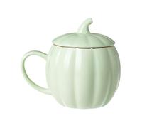 Pumpkin Mug with Lid | Ceramic Tea Cup - Creative Pumpkin for Hot Cold Drinks Coffee Tea Travel Dining Room Work