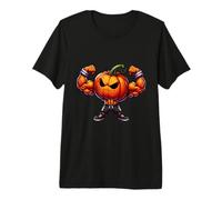 Pumpkin Muscles Halloween Evil Gift Training Shorts Premium T-Shirt