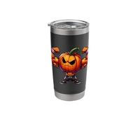 Pumpkin Muscles Halloween Evil Gift Training Shorts Stainless Steel Insulated Tumbler
