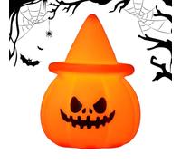 Pumpkin Night Light - 2.76x2.91x3.82 Inch Desk Lamp for Halloween Ambience, Lightweight Design with Soft Glow, Seasonal Decor Accessory for Fall Festival Party Garden Bedroom Porch Haunted House