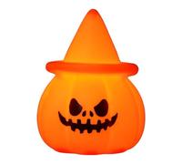 Pumpkin Night Light, Table Lamp with Halloween Theme - Spooky Desk Light, Haunted House Decor for Bedroom Living Room Party Ambiance, Warm Orange Glow, 2.76x2.91x3.82inches
