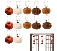 Pumpkin Ornament | Harvest Theme Mini Pumpkin Ornaments | Vibrant Colors Autumn Decoration for Garden Bedroom Window Nightstand Dormitory
