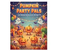 Pumpkin Party Pals - Cute Halloween Coloring Fun for Kids Ages 4-8: Smiling pumpkins, funny ghosts, and happy veggies enjoying a cheerful Halloween ... Friends - Halloween Coloring Series for Kids)