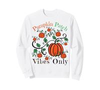 Pumpkin Patch Vibes Only Fall Sunflower Pumpkins Women Girls Sweatshirt