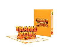 Pumpkin & Petals Seasonal Thank You 3D Pop Up Greeting Card