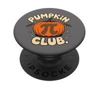 Pumpkin Pi Club Funny Math Halloween Fall Teacher Design PopSockets Adhesive PopGrip