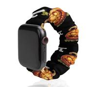 Pumpkin Pi Funny Math Watch Band Compatible with Apple Watch Elastic Scrunchie Watch Strap Replacement Wristband
