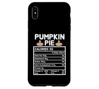Pumpkin Pie Nutrition Facts Funny Thanksgiving Family Humor Case for iPhone XS Max