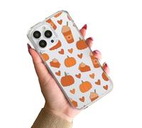 Pumpkin Pie Spice Coffee Fall Silicone Y2K Clear TPU Custom Compatible With iPhone 11 12 13 14 15 16 16E 17 XR X SE 7 8 Air Pro Max Plus Mini S22 S23 S25 S26 Impact Case Personalised Name Cover