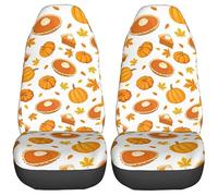 Pumpkin Pies And Pumpkins Car Seat Covers Set Of 2 High Back Car-Seat Covers Anti-Sweat For Four Seasons Suv Sedan