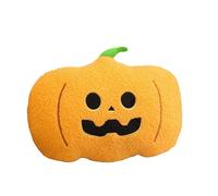 Pumpkin Pillow Halloween Kid Eyeball Candy Pillow Doll Sofa Cushion Cute Doll Toy Pumpkin Witch Toy Cute Stuffed Plushie Soft Halloween Hugging Square Edge (Yellow, A)