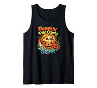 Pumpkin Piña Colada Summerween Halloween Tropical Beach Tank Top