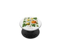 Pumpkin plant illustration Cucurbita pepo PopSockets Adhesive PopGrip