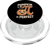 Pumpkin Plus Pi Equals Perfect Math Halloween PopSockets PopGrip for MagSafe
