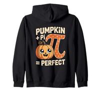 Pumpkin Plus Pi Equals Perfect Math Halloween Zip Hoodie