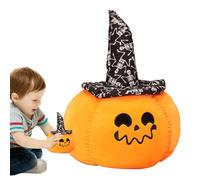 Pumpkin Plush Pillow - Cute Jack-O-Lantern | Festive Plush Toy | Halloween Decor | Soft Fall Decoration | Pumpkin Shaped Throw Pillow For Couch Sofa Bed Seasonal Home Display