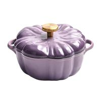 Pumpkin Pot, Pumpkin Dutch Oven Pot with Lid & Handle 1.5L Non-Stick Enamel Dutch Oven Even Heating Universal Kitchen for Stew for Holiday Decor