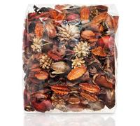 Pumpkin Potpourri Bag Fall Botanical Blend Bowl Filler with Cinnamon Fragrance Dried Fruit 4 Cup of Autumn Scented Decor Handcrafted Mix