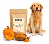 Pumpkin Powder for Dogs 250g - 100% Pure, Natural & Nutrient-Rich Pumpkin Supplement, High in Fibre & Prebiotics by Lindale Pet Foods