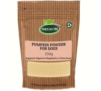 Pumpkin Powder for Dogs 250g by Hatton Hill, Supports Prebiotic Fiber Source & Nutrition - Helps Loose Stool and Gut Inflammation
