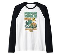 Pumpkin Prowler Werewolf Push Day Halloween Vintage 90's Gym Raglan Baseball Tee