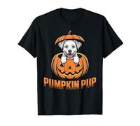 Pumpkin Pup Dog in Jack-o-Lantern Colorful Canine T-Shirt