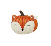 Pumpkin Raccoon/Fox Ornament Cartoon Animal Model Figurines Sculpture Big Fake Pumpkins Giant Fake Pumpkin Home Car Decoration (Pumpkin Fox, 12.5cm*7cm*11cm)